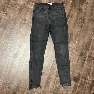 MADEWELL Gray 10in High-Rise Skinny Jeans